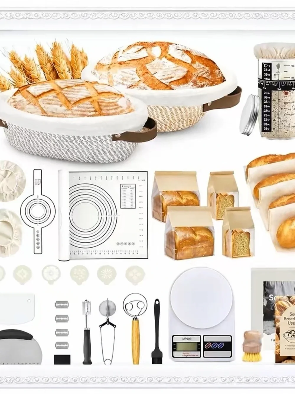 Maple & Mill Ultimate Sourdough Starter Kit - Brand New 65 Piece.